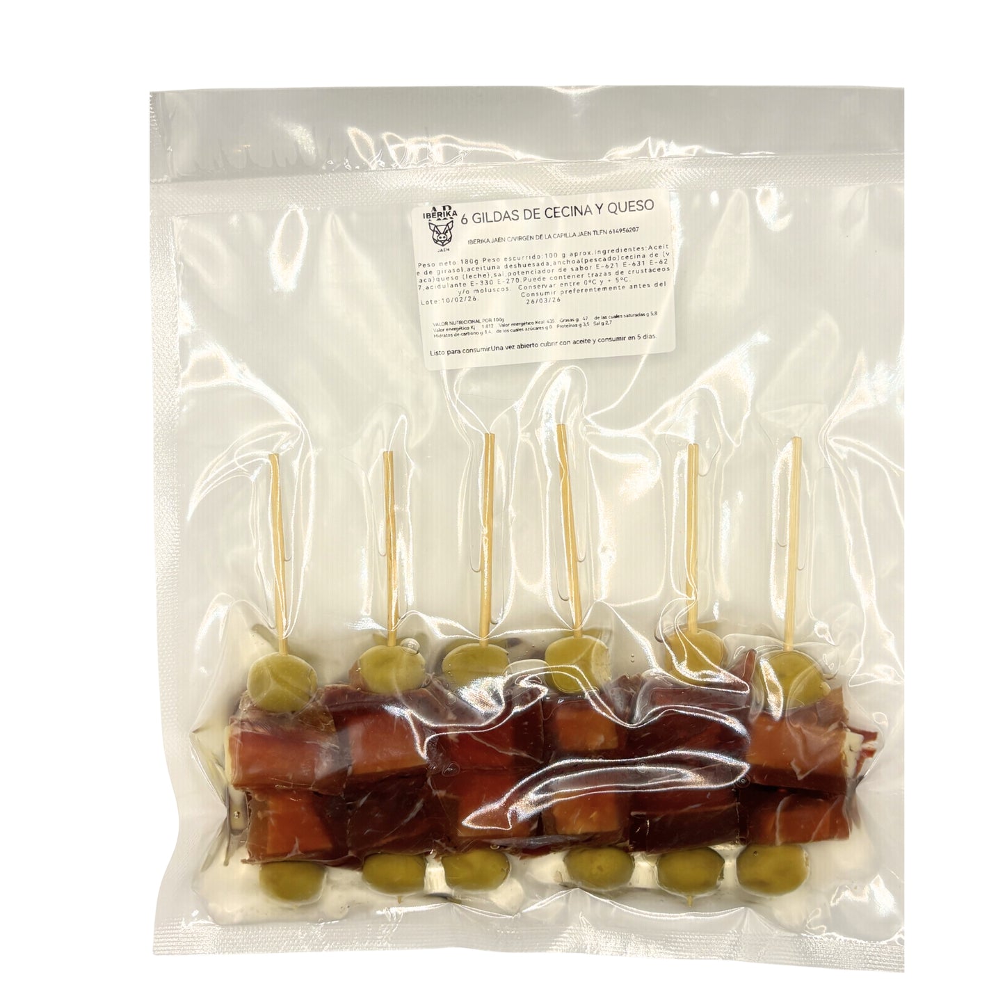 gildas aperitivo aceituna cecina leon queso gourmet