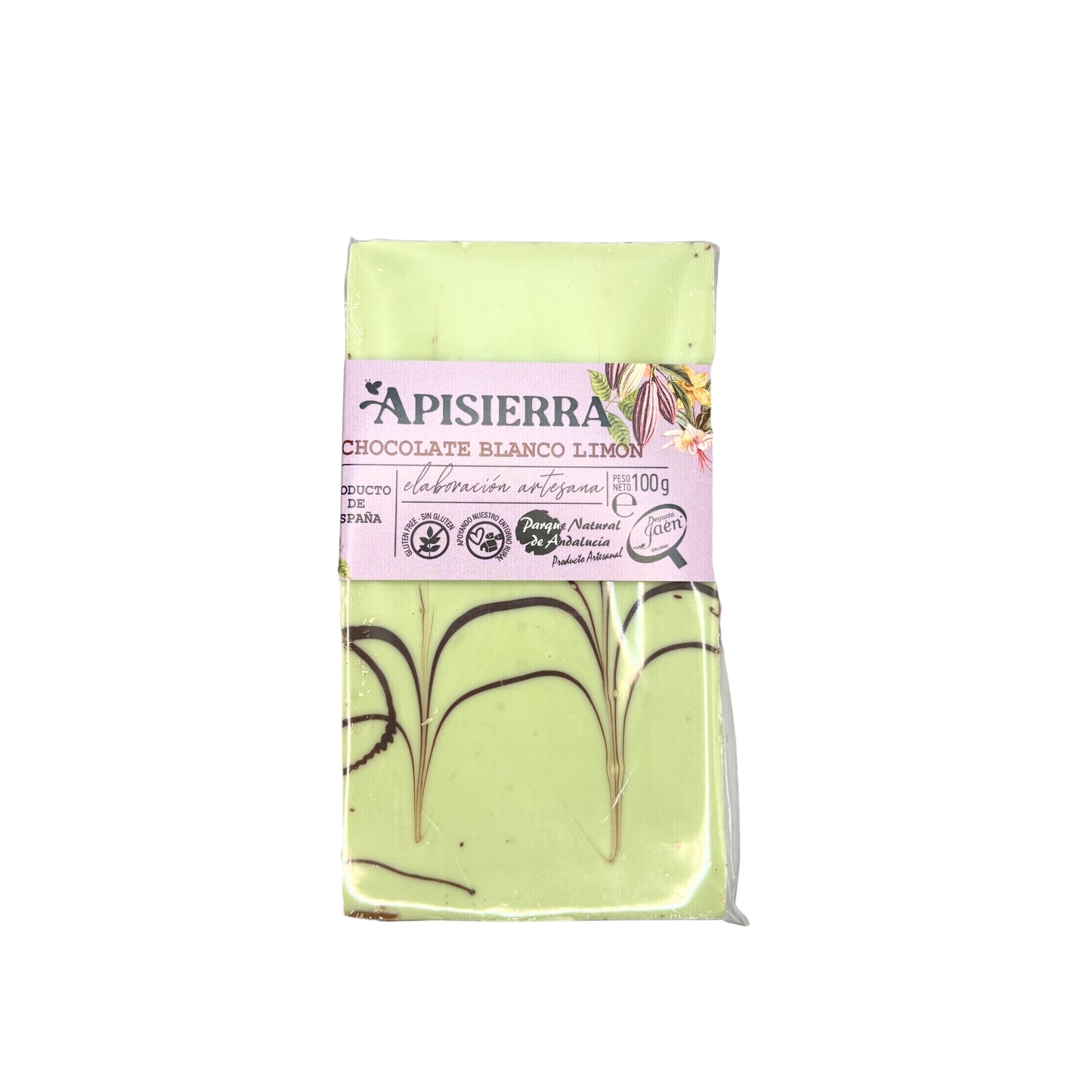 chocolate blanco limon artesanal