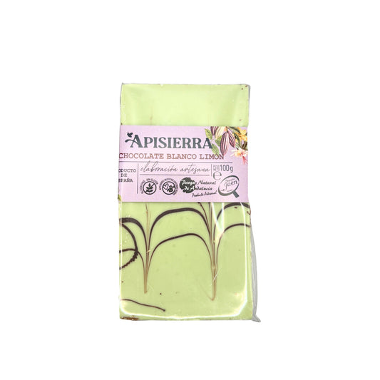 chocolate blanco limon artesanal