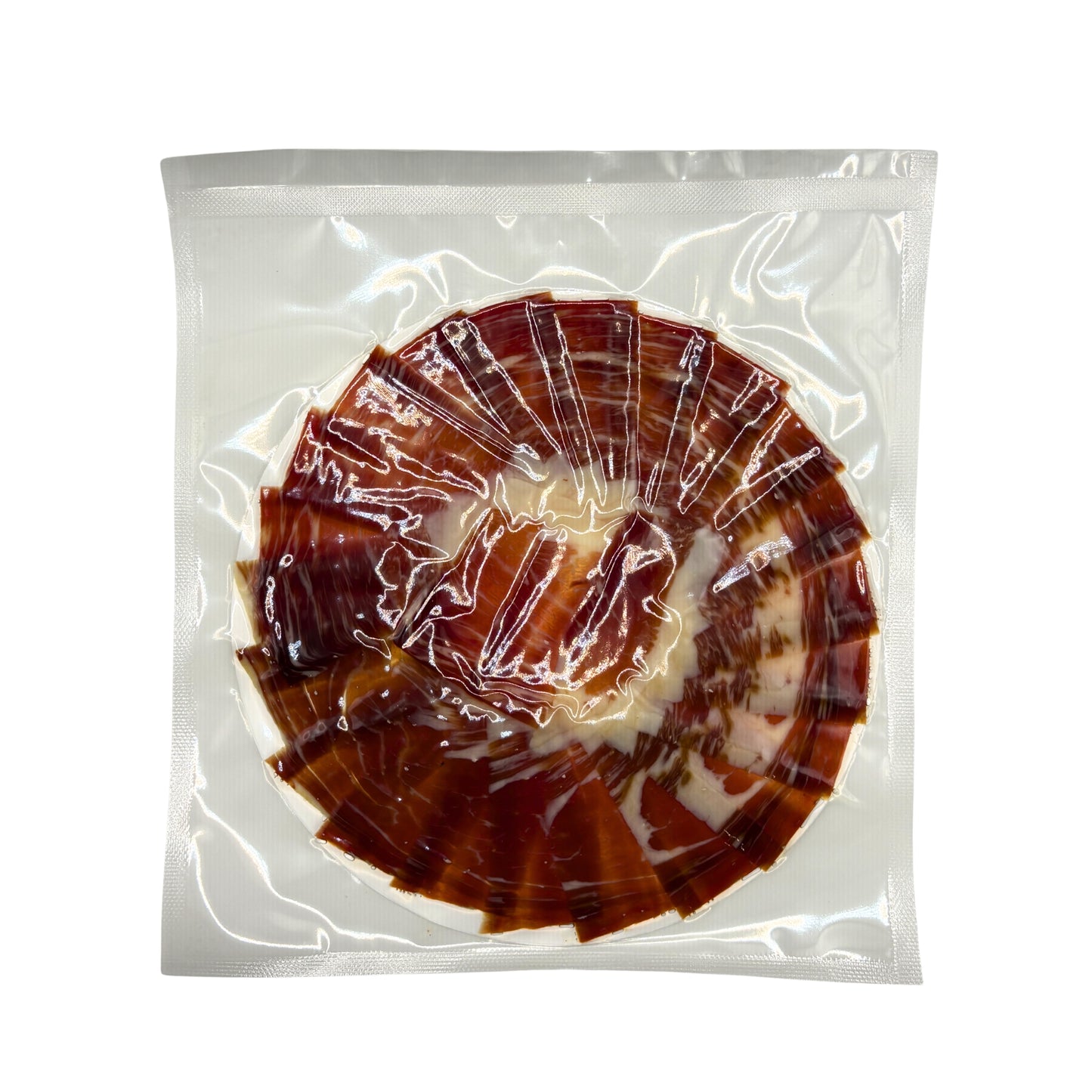 sobre jamon iberico cebo cortado a mano en loncha fina